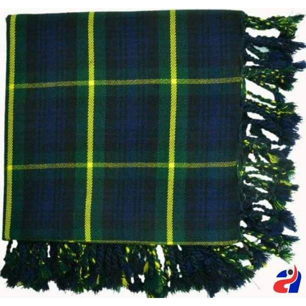 Men's Scottish Kilt Fly Plaid Tartan 48" X 48" Acrylic Wool Highland Wear